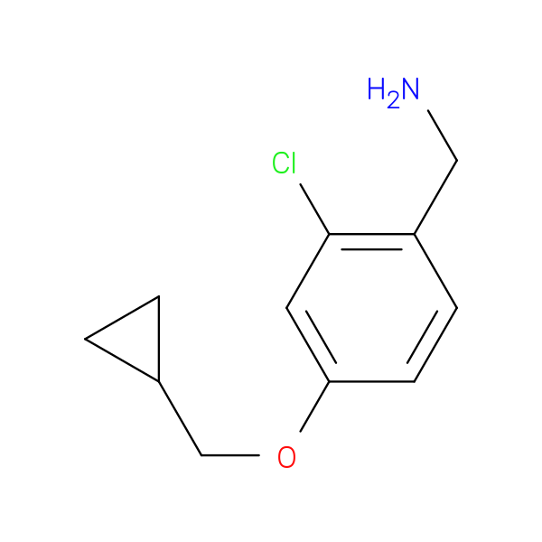 2-Chloro-4-cyclopropylmethoxy-benzylamine