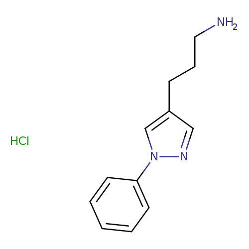 3-(1-phenyl-1H-pyrazol-4-yl)propan-1-aminehydrochloride