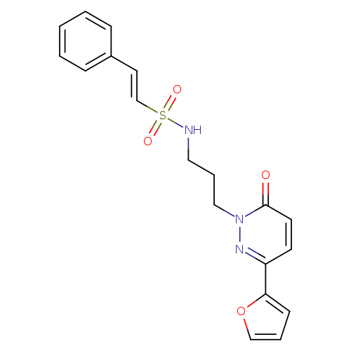 (E)-N-{3-[3-(furan-2-yl)-6-oxo-1,6-dihydropyridazin-1-yl]propyl}-2-phenylethene-1-sulfonamide