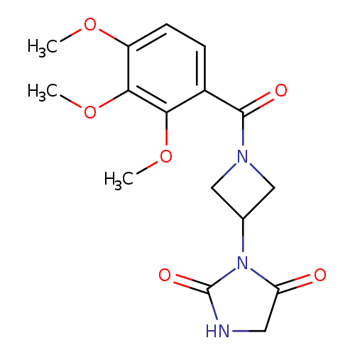 3-[1-(2,3,4-trimethoxybenzoyl)azetidin-3-yl]imidazolidine-2,4-dione