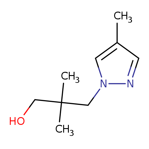 2,2-dimethyl-3-(4-methyl-1H-pyrazol-1-yl)propan-1-ol