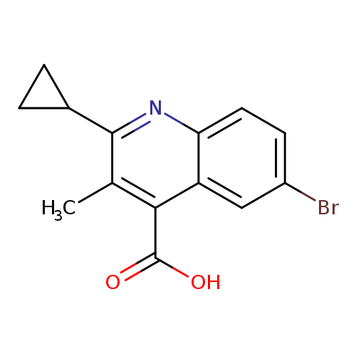 6-bromo-2-cyclopropyl-3-methylquinoline-4-carboxylic acid