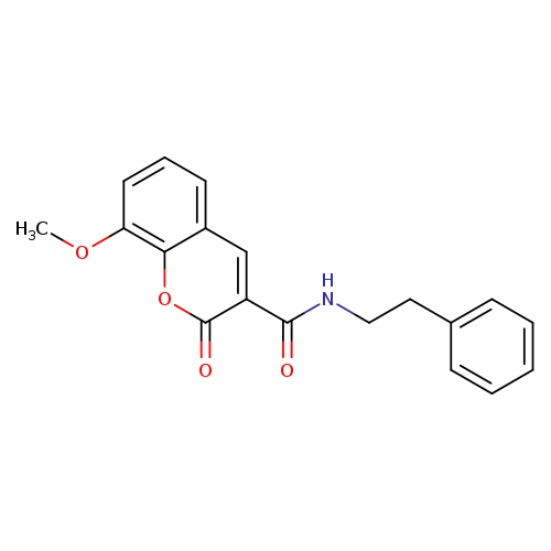 8-methoxy-2-oxo-N-(2-phenylethyl)-2H-chromene-3-carboxamide