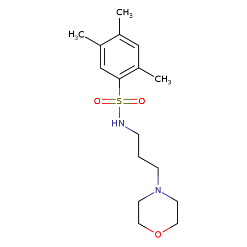 2,4,5-trimethyl-N-[3-(morpholin-4-yl)propyl]benzene-1-sulfonamide