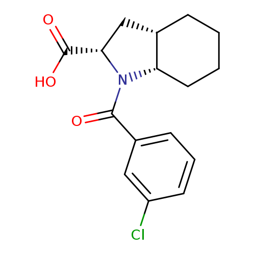 (2S,3aS,7aS)-1-(3-chlorobenzoyl)-octahydro-1H-indole-2-carboxylic acid