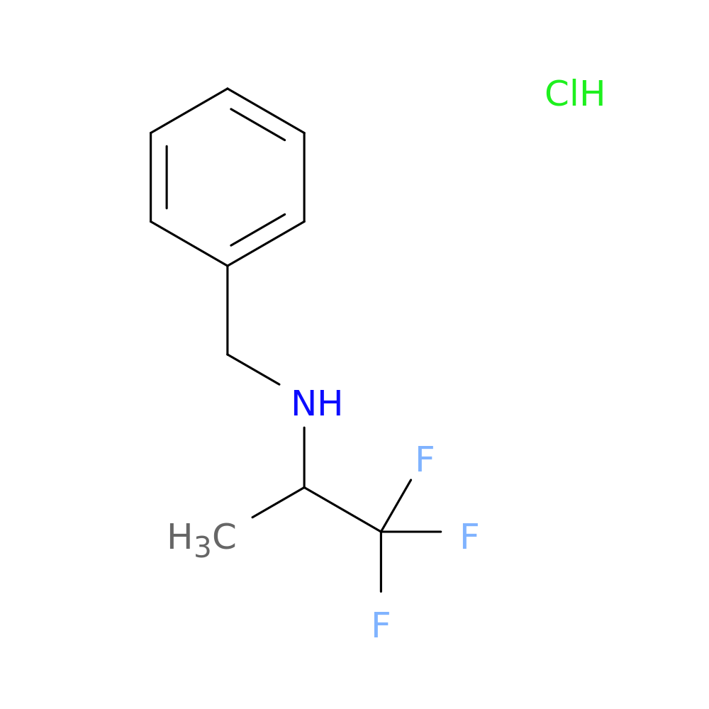 benzyl(1,1,1-trifluoropropan-2-yl)amine hydrochloride