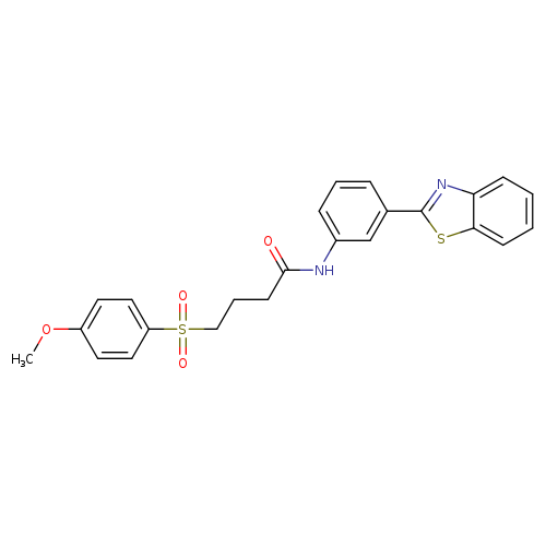 N-[3-(1,3-benzothiazol-2-yl)phenyl]-4-(4-methoxybenzenesulfonyl)butanamide