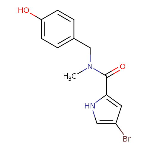 4-bromo-N-[(4-hydroxyphenyl)methyl]-N-methyl-1H-pyrrole-2-carboxamide