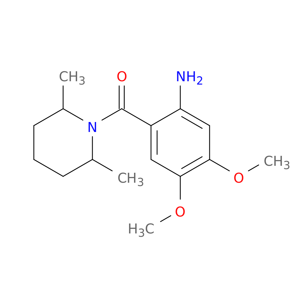 2-(2,6-Dimethylpiperidine-1-carbonyl)-4,5-dimethoxyaniline