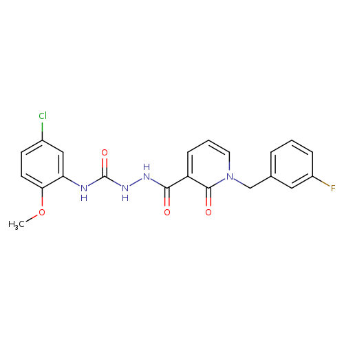 N-{[(5-chloro-2-methoxyphenyl)carbamoyl]amino}-1-[(3-fluorophenyl)methyl]-2-oxo-1,2-dihydropyridine-3-carboxamide