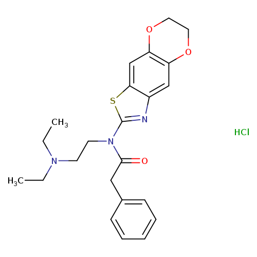 N-[2-(diethylamino)ethyl]-N-{10,13-dioxa-4-thia-6-azatricyclo[7.4.0.0^{3,7}]trideca-1,3(7),5,8-tetraen-5-yl}-2-phenylacetamide hydrochloride