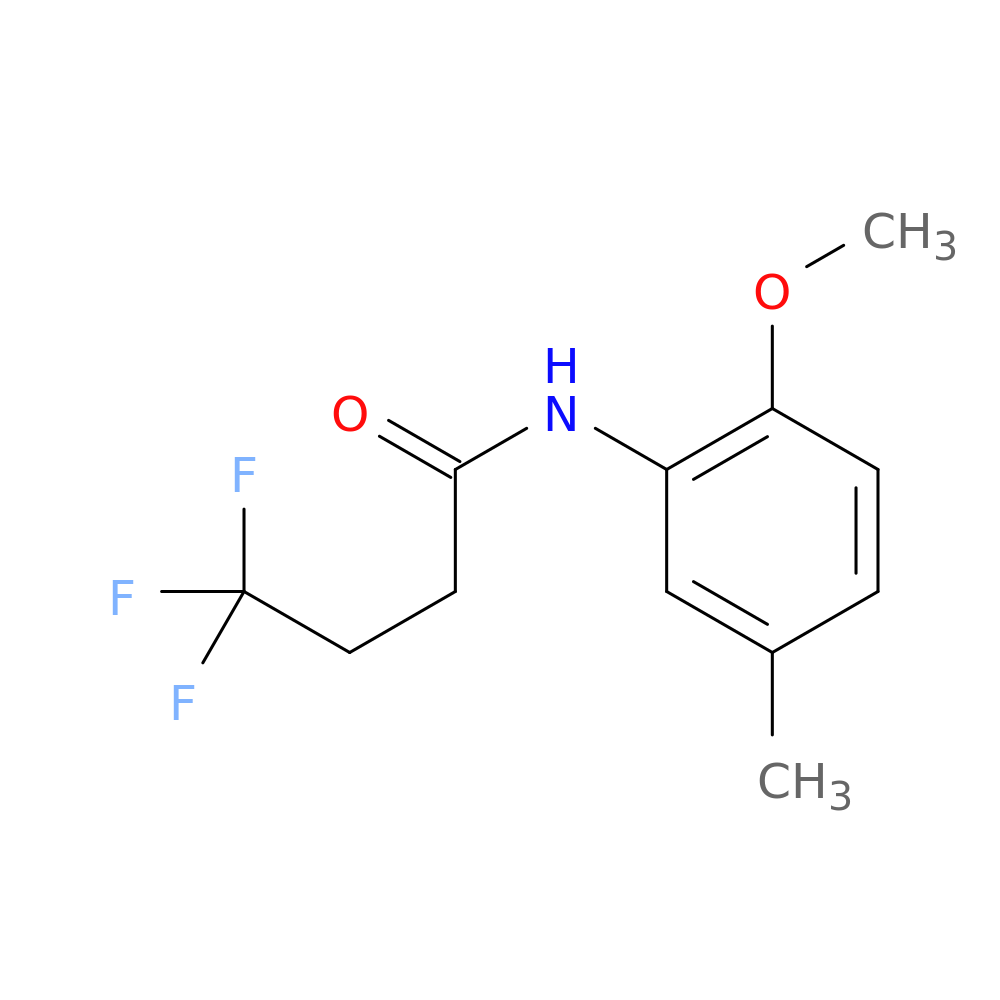 4,4,4-trifluoro-N-(2-methoxy-5-methylphenyl)butanamide