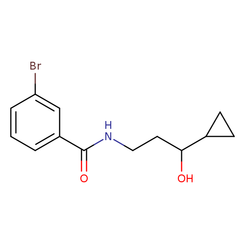 3-bromo-N-(3-cyclopropyl-3-hydroxypropyl)benzamide