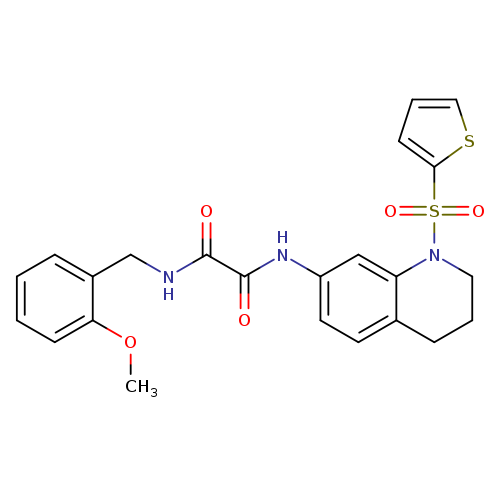 N'-[(2-methoxyphenyl)methyl]-N-[1-(thiophene-2-sulfonyl)-1,2,3,4-tetrahydroquinolin-7-yl]ethanediamide
