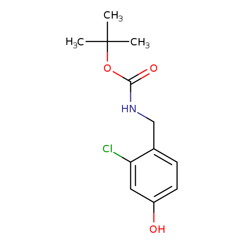 tert-butylN-[(2-chloro-4-hydroxyphenyl)methyl]carbamate