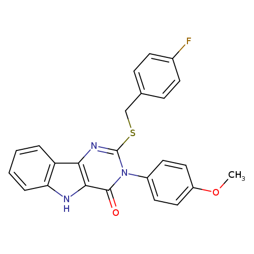 2-{[(4-fluorophenyl)methyl]sulfanyl}-3-(4-methoxyphenyl)-3H,4H,5H-pyrimido[5,4-b]indol-4-one