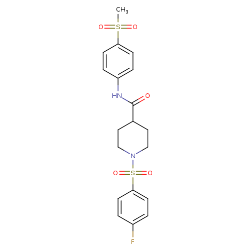 1-(4-fluorobenzenesulfonyl)-N-(4-methanesulfonylphenyl)piperidine-4-carboxamide