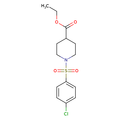 Ethyl 1-((4-chlorophenyl)sulfonyl)piperidine-4-carboxylate