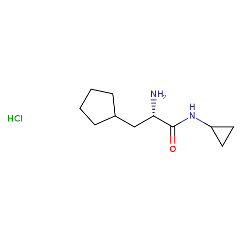 (2S)-2-amino-3-cyclopentyl-N-cyclopropylpropanamide hydrochloride