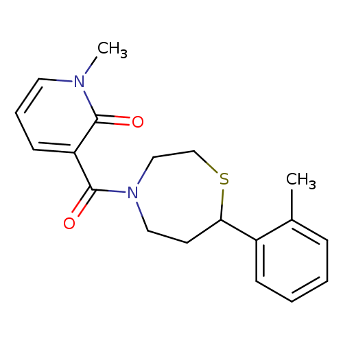 1-methyl-3-[7-(2-methylphenyl)-1,4-thiazepane-4-carbonyl]-1,2-dihydropyridin-2-one