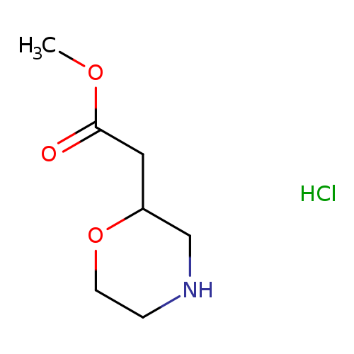 methyl 2-(morpholin-2-yl)acetate hcl