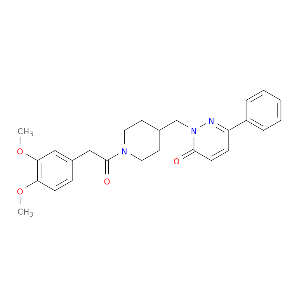 2-({1-[2-(3,4-dimethoxyphenyl)acetyl]piperidin-4-yl}methyl)-6-phenyl-2,3-dihydropyridazin-3-one