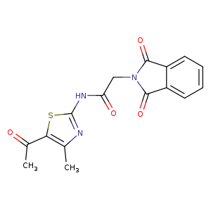 N-(5-acetyl-4-methyl-1,3-thiazol-2-yl)-2-(1,3-dioxo-2,3-dihydro-1H-isoindol-2-yl)acetamide