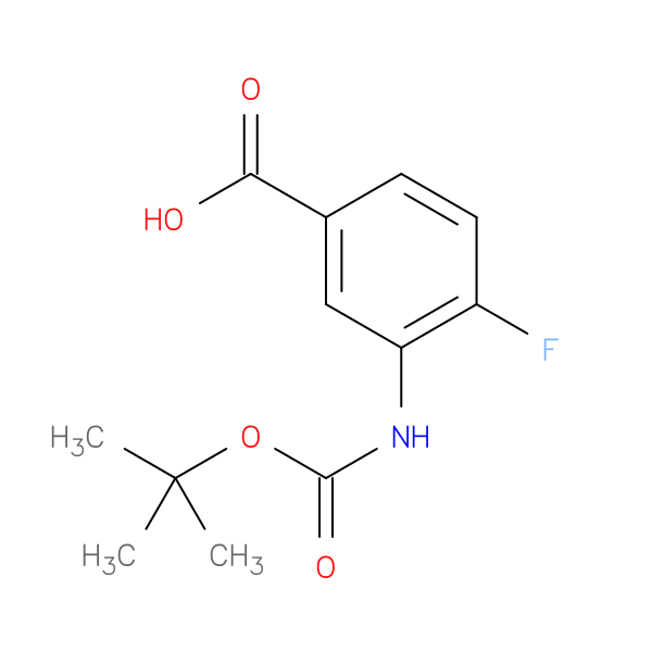 3-([(tert-Butoxy)carbonyl]amino)-4-fluorobenzoic acid