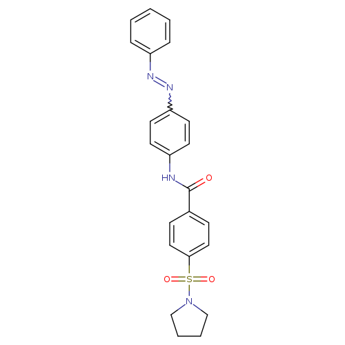 N-[4-(2-phenyldiazen-1-yl)phenyl]-4-(pyrrolidine-1-sulfonyl)benzamide
