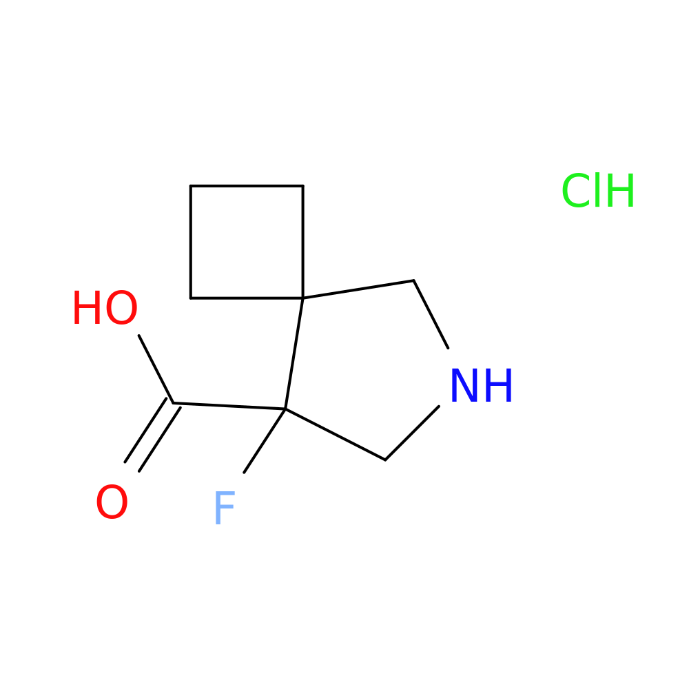 8-fluoro-6-azaspiro[3.4]octane-8-carboxylic acid hydrochloride