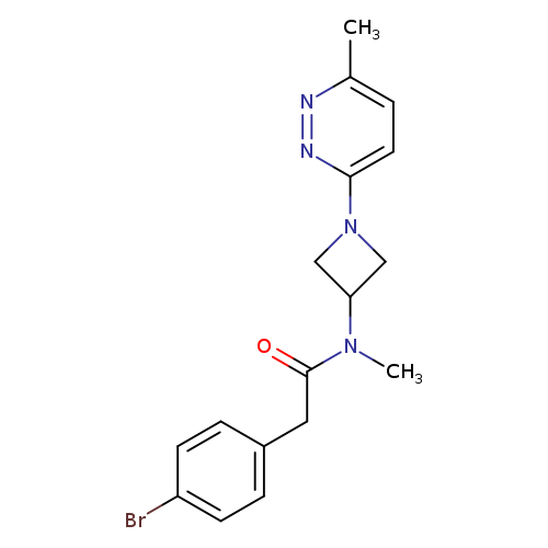 2-(4-bromophenyl)-N-methyl-N-[1-(6-methylpyridazin-3-yl)azetidin-3-yl]acetamide