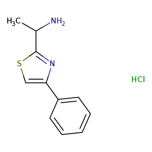 1-(4-Phenyl-1,3-thiazol-2-yl)ethan-1-amine hydrochloride