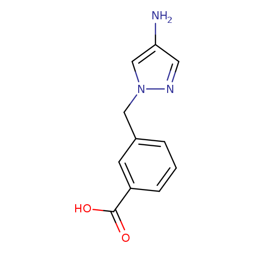 3-[(4-amino-1H-pyrazol-1-yl)methyl]benzoic acid hydrochloride