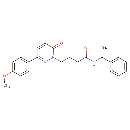 4-[3-(4-methoxyphenyl)-6-oxo-1,6-dihydropyridazin-1-yl]-N-(1-phenylethyl)butanamide