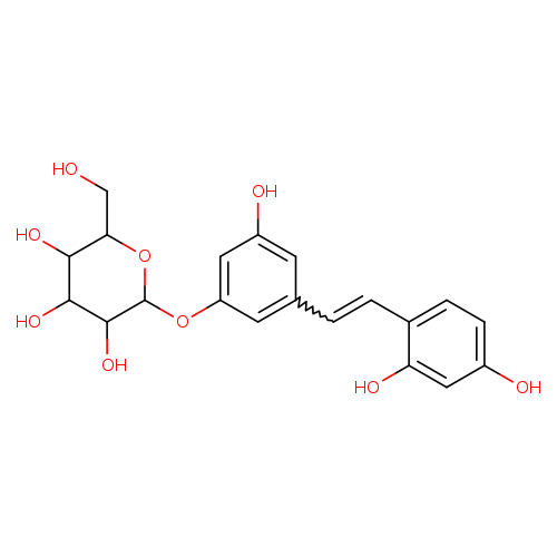 3-[(1E)-2-(2,4-Dihydroxyphenyl)ethenyl]-5-hydroxyphenyl β-D-glucopyranoside