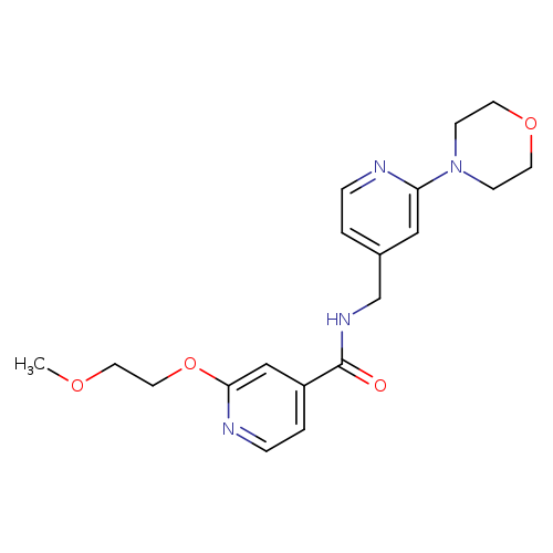 2-(2-methoxyethoxy)-N-{[2-(morpholin-4-yl)pyridin-4-yl]methyl}pyridine-4-carboxamide