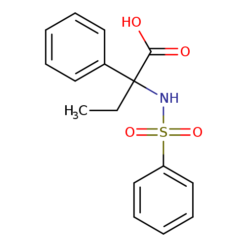 2-Phenyl-2-[(phenylsulfonyl)amino]butanoic acid