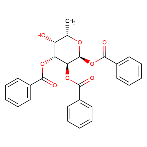 α-L-Galactopyranose, 6-deoxy-, 1,2,3-tribenzoate