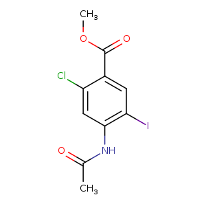 methyl 4-(acetylamino)-2-chloro-5-iodobenzoate