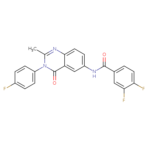 3,4-difluoro-N-[3-(4-fluorophenyl)-2-methyl-4-oxo-3,4-dihydroquinazolin-6-yl]benzamide