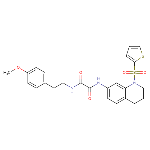 N'-[2-(4-methoxyphenyl)ethyl]-N-[1-(thiophene-2-sulfonyl)-1,2,3,4-tetrahydroquinolin-7-yl]ethanediamide