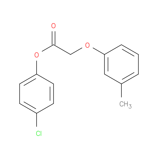 Acetic acid, (3-methylphenoxy)-, 4-chlorophenyl ester