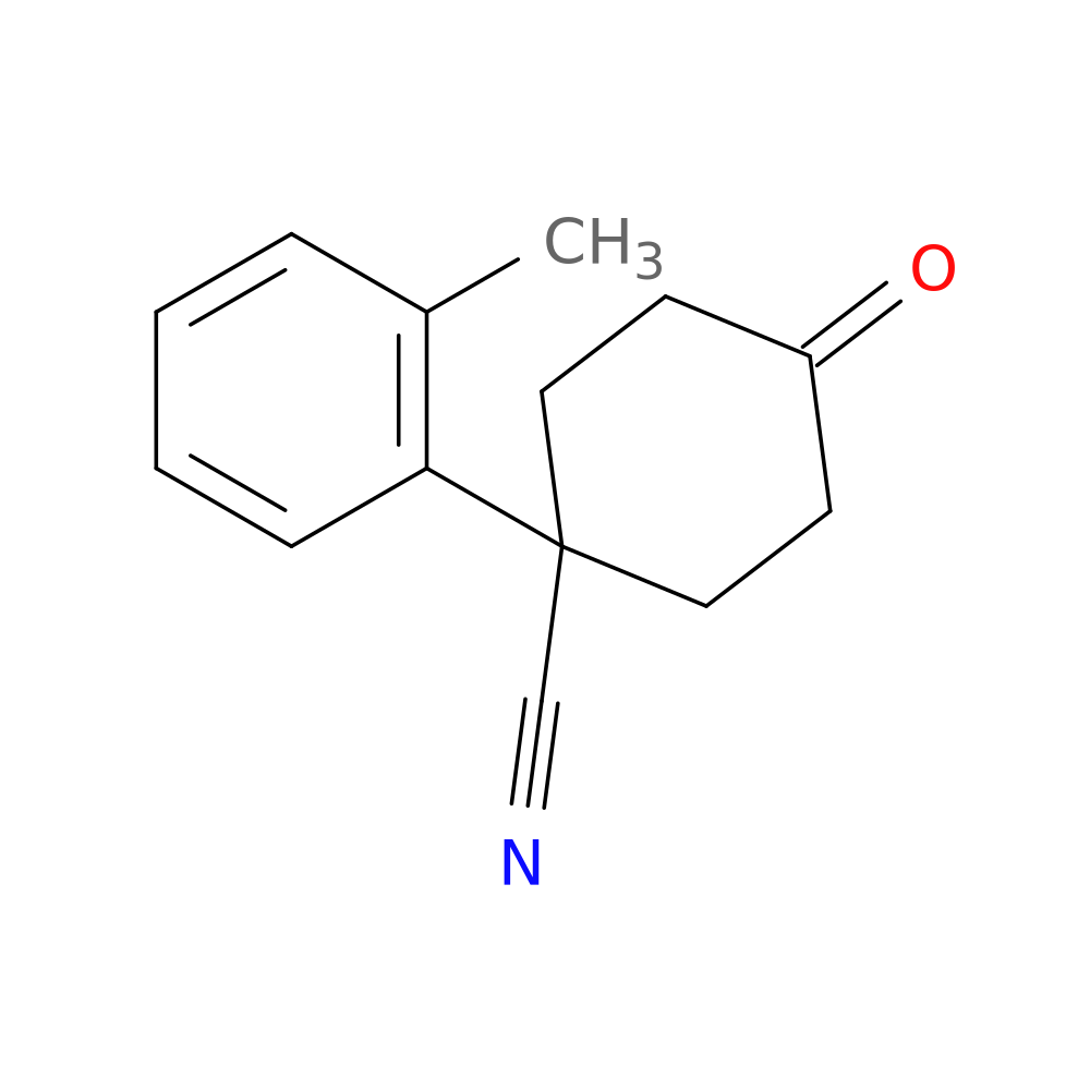 4-OXO-1-(O-TOLYL)CYCLOHEXANECARBONITRILE