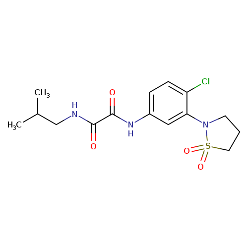 N'-[4-chloro-3-(1,1-dioxo-1lambda6,2-thiazolidin-2-yl)phenyl]-N-(2-methylpropyl)ethanediamide
