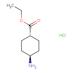 Cyclohexanecarboxylic acid, 4-amino-, ethyl ester, hydrochloride (1:1), trans-