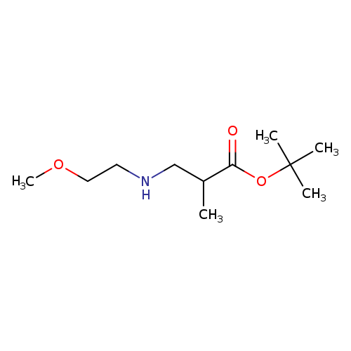 tert-butyl 3-[(2-methoxyethyl)amino]-2-methylpropanoate