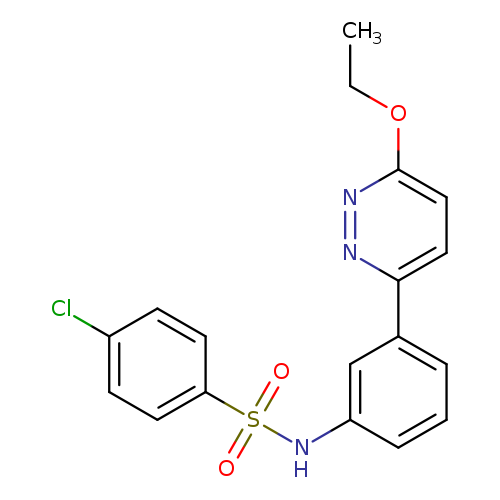 4-chloro-N-[3-(6-ethoxypyridazin-3-yl)phenyl]benzene-1-sulfonamide