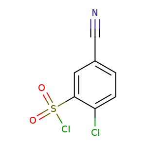 2-Chloro-5-cyanobenzene-1-sulfonyl chloride