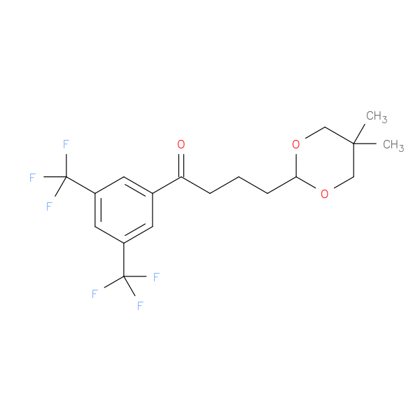 1-(3,5-Bis(trifluoromethyl)phenyl)-4-(5,5-dimethyl-1,3-dioxan-2-yl)butan-1-one