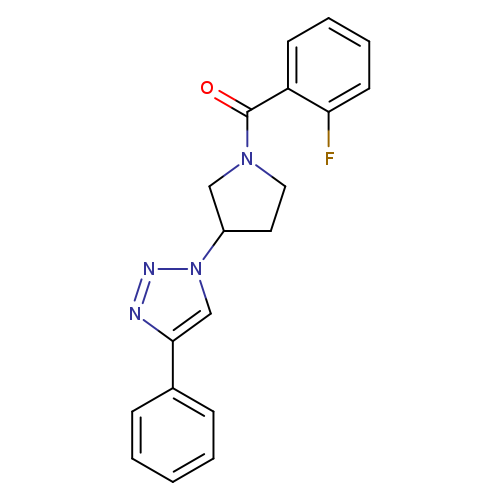 1-[1-(2-fluorobenzoyl)pyrrolidin-3-yl]-4-phenyl-1H-1,2,3-triazole